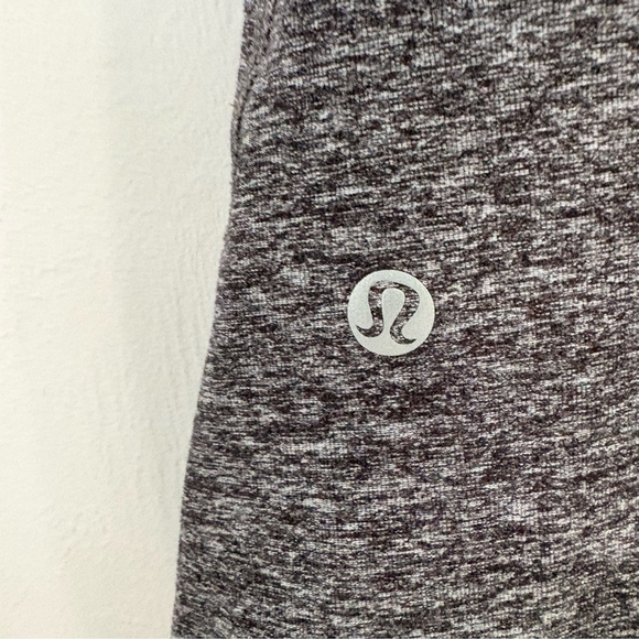 Lululemon Warm Your Core Long Sleeve Tee Sz 10 Heathered Black EUC - Picture 7 of 8